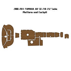 2006-2011 YAMAHA AR SX 210 212 Swim Platform and Cockpit Boat Accessories Boat EVA Foam Faux Teak Deck Floor Marine Mat  Self Adhesive