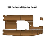 1988 Mastercraft Prostar Cockpit Pad Boat EVA Foam Faux Teak Deck Floor Marine Mat  Self Adhesive