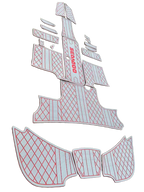 1 Marine Traction Pads with 3M Self-Adhesive Boat Accessorie）